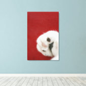 Cat's paw canvas afdruk (Insitu (Houten vloer))