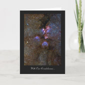 Cat's Paw Nebula - met onze condoleances Kaart (Voorkant)