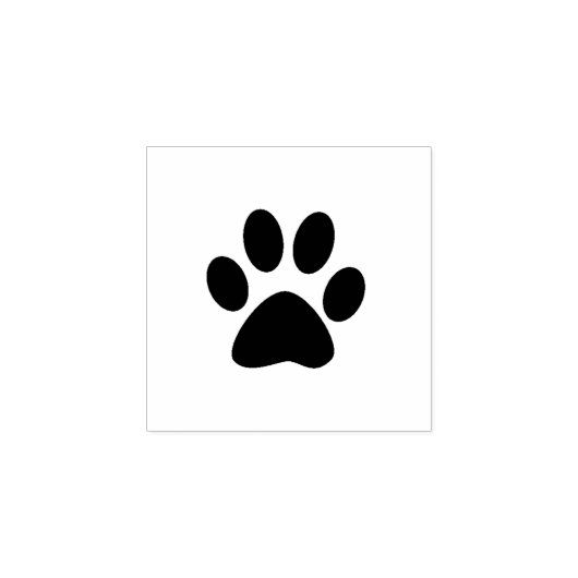 Cat's paw rubberstempel (Afrduk)
