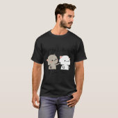Cats peach and goma E T-shirt (Voorkant volledig)