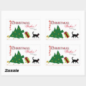 Cat's Perspective of Christmas Gift Label Stickers (Vel)