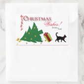 Cat's Perspective of Christmas Gift Label Stickers (Tas)