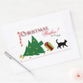 Cat's Perspective of Christmas Gift Label Stickers (Envelop)