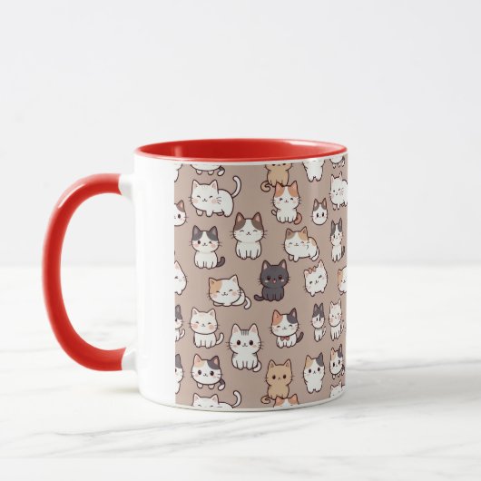 Cats Photo pattern, Mug Mok (Links)