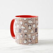 Cats Photo pattern, Mug Mok (Voorkant links)