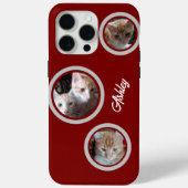 Cats Photos Name Customize iPhone / iPad case (Achterkant)