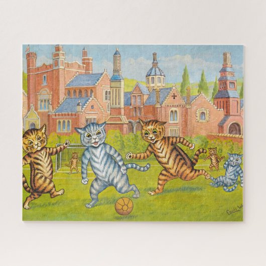 Cats Playing Football by Louis Wain Legpuzzel (Horizontaal)