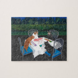 Cats Playing Mahjong Legpuzzel