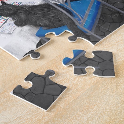 Cats Playing Mahjong Legpuzzel (Zijkant)