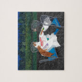 Cats Playing Mahjong Legpuzzel (Verticaal)