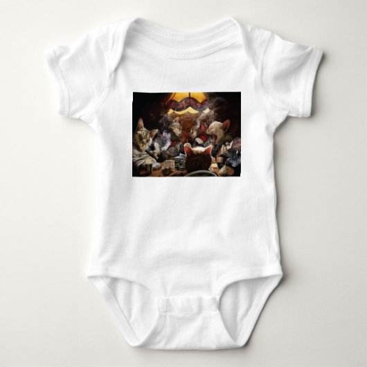 Cats playing poker romper (Voorkant)