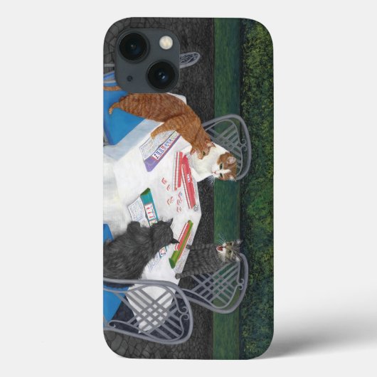 Cats Plays Mahjong Case-Mate iPhone Case (Achterkant)