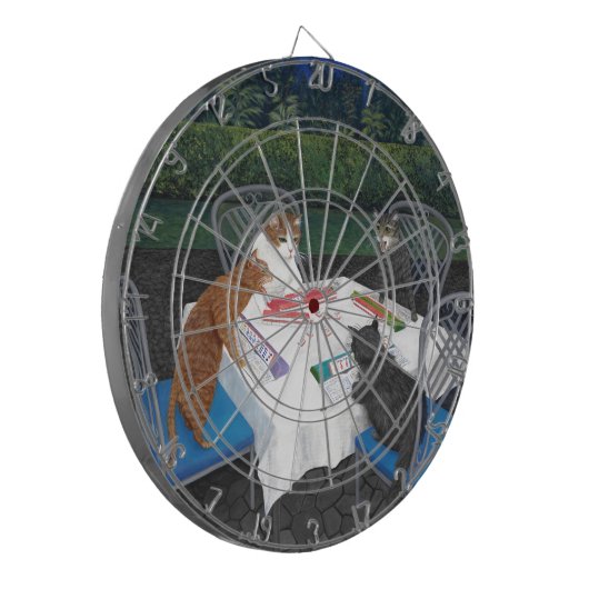 Cats Plays Mahjong Dartbord (Voorkant Links)