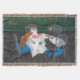 Cats Plays Mahjong Deken