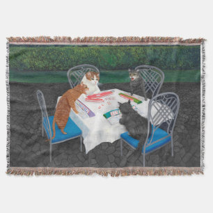 Cats Plays Mahjong Deken