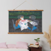Cats Plays Mahjong Hangend Wandkleed (Slaapkamer)