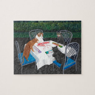 Cats Plays Mahjong Legpuzzel