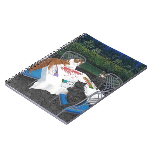 Cats Plays Mahjong Notitieboek (Linkerzijde)