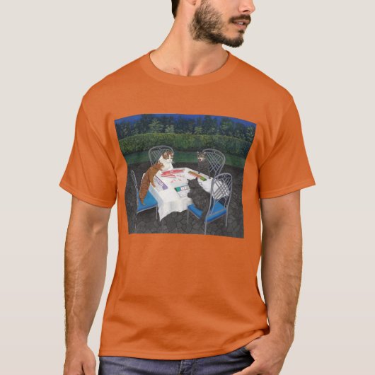 Cats Plays Mahjong T-shirt (Voorkant)