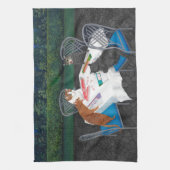 Cats Plays Mahjong Theedoek (Verticaal)