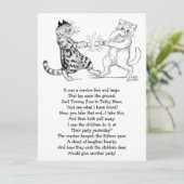 Cats Pulling Cracker Kaart (Staand voorkant)