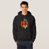 Cats Pumpkin Carved Jack O Lantern Cat Halloween C Hoodie (Voorkant volledig)