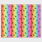 Cats Rainbow Wrapping Papier - rol (Vlak)