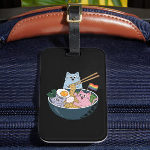 Cats Ramen Rainbow LGBTQ Gay Lesbian Pride Ally Bagagelabel