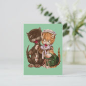  Cats Rats geschenkmand Briefkaart (Staand voorkant)