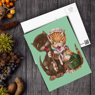 Cats Rats geschenkmand Briefkaart