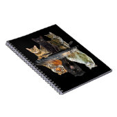 Cats Reflection Friend Cat Lovers Cute Tiger Notitieboek (Rechterzijde)