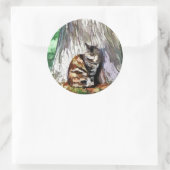 CATS RONDE STICKER (Tas)