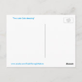 Cats Rule Cute Briefkaart (Achterkant)