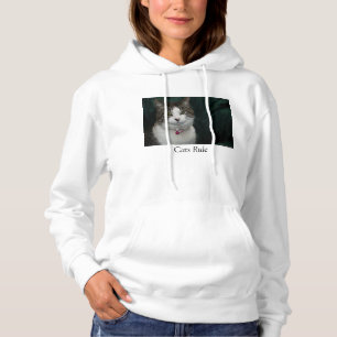 Cats Rule die naar me kijkt Hoodie