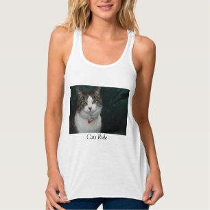 Cats Rule die naar me kijkt Tanktop