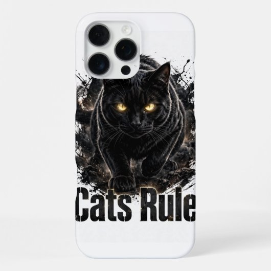 Cats Rule iPhone 16 Pro Max Hoesje (Achterkant)