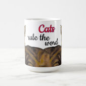 Cats rule the world mug  koffiemok (Center)