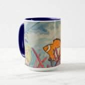 Cats Scuba Diving Waterverf Mok (Voorkant links)