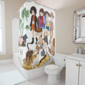 Cats Shower Curtain Douchegordijn (In situ)
