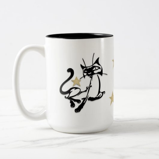 Cats Siamese Royalty Tweekleurige Koffiemok (Links)