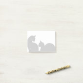 Cats Silhouette Post-it® Notes (Op bureau)