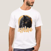 Cat's Simple Modern Speelse Typografie Naam Foto T-shirt (Voorkant)