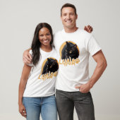 Cat's Simple Modern Speelse Typografie Naam Foto T-shirt (Unisex)