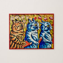 CATS SINGING Jigzaag Puzzle, Louis Wain's Cats