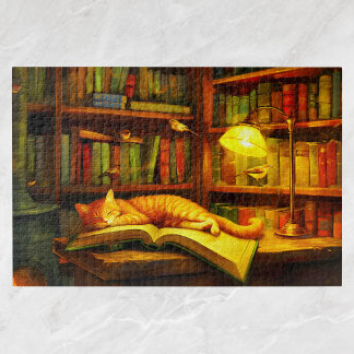 Cat's Slumber Schattige Kitten Gift voor Cat Lover Legpuzzel