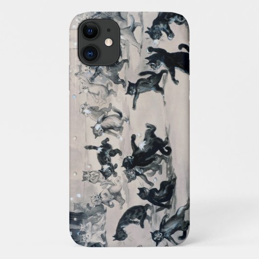 Cats Snowball Fight, Louis Wain Case-Mate iPhone Case (Achterkant)