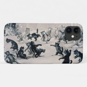 Cats Snowball Fight, Louis Wain Case-Mate iPhone Case