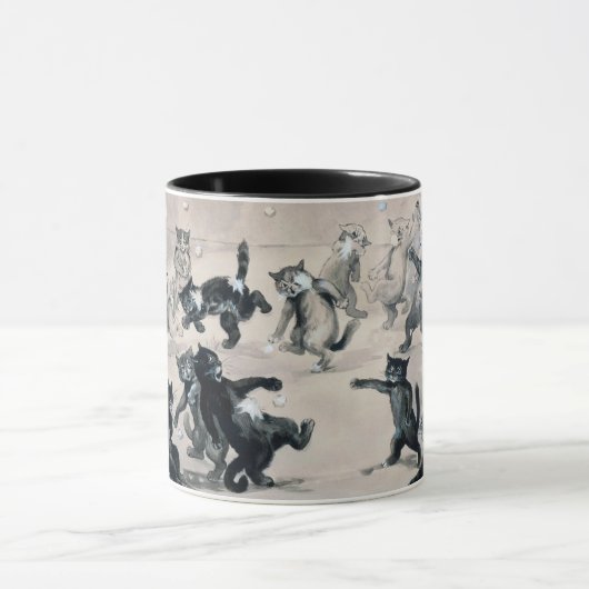 Cats Snowball Fight, Louis Wain Mok (Midden)