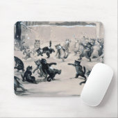 Cats Snowball Fight, Louis Wain Muismat (Met muis)