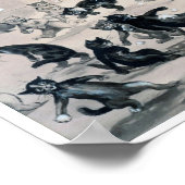 Cats Snowball Fight, Louis Wain Poster (Hoek)